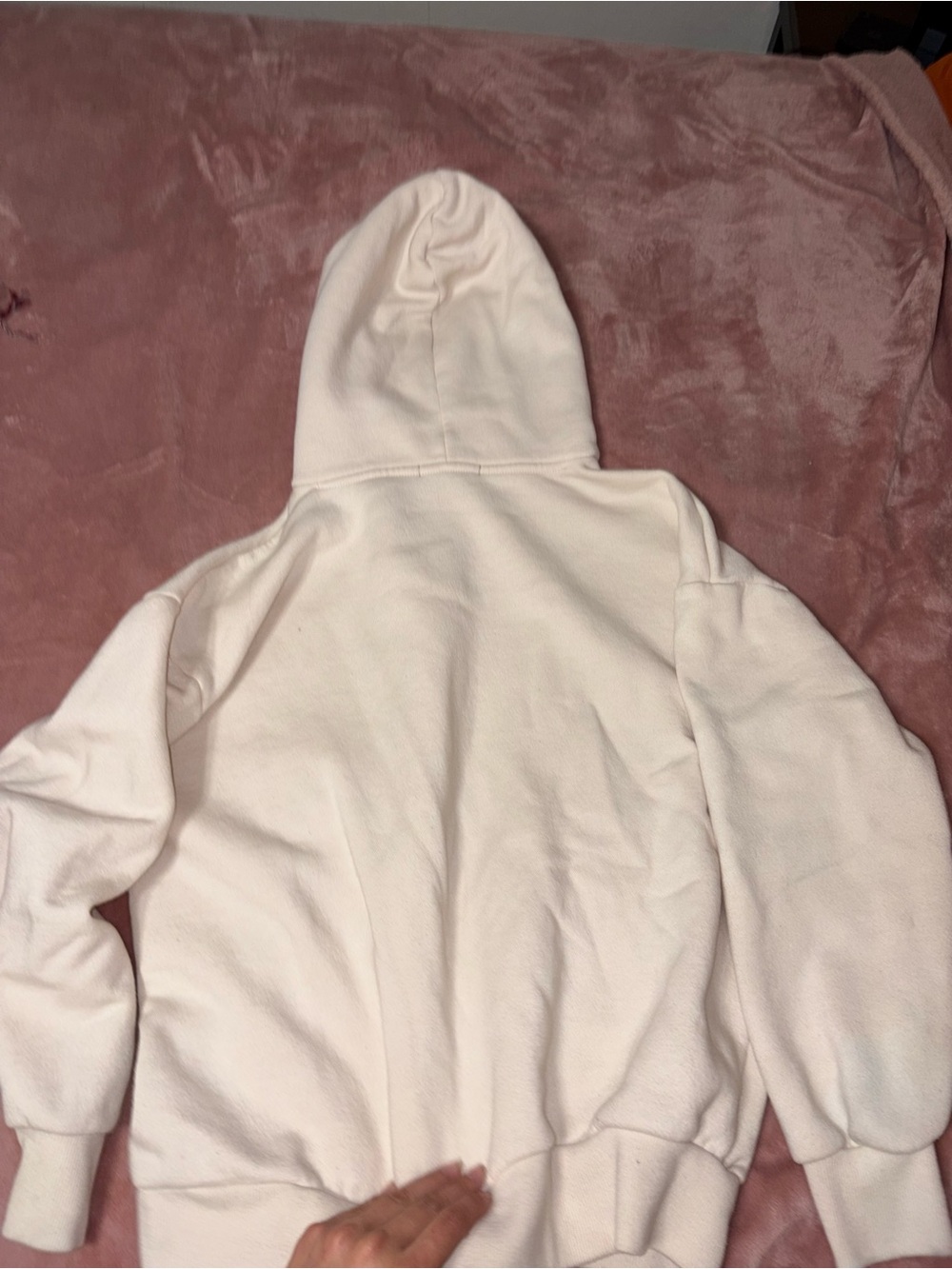 Women’s Cream Hooded Sweatshirt - Classic Pullover Hoodie